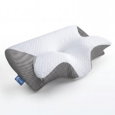 Cuscino cervicale in memory foam con braccioli per chi dorme di lato e sulla schiena | ERGOPILLOW